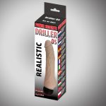 Driller 05 flesh 21,5 cm realistic vibrating - obrazek 2