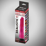 Driller 07 red 21,5 cm realistic vibrating - obrazek 2
