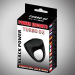 Turbo 02 black vibratinging cockring - obrazek 3