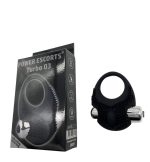 Turbo 03 black vibrating cockring - obrazek 3