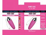 Dino egg pink    big egg 10,8 cm x 3,4 cm - obrazek 2