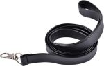 Kinky collar black  collar with leash  adjustable - obrazek 2