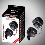 Kinky cuffs black adjustable cuffs - obrazek 2