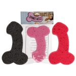 Zabawka - Bath Sponge Penis - 19cm Red - obrazek 3