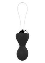 Kulki-Vibrating Silicone Kegel Balls USB 10 Function / Remote control -Black - obrazek 2