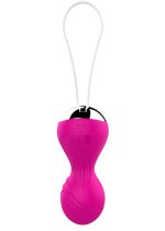 Kulki-Vibrating Silicone Kegel Balls USB 10 Function / Remote control -Pink - obrazek 4