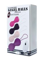 Kulki-Vibrating Silicone Kegel Balls USB 10 Function / Remote control -Pink - obrazek 7