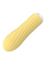 Stymulator-Rechargeable Silicone Touch Vibrator USB 10 Functions - Yellow - obrazek 2