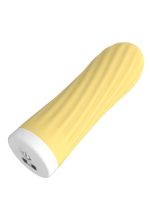 Stymulator-Rechargeable Silicone Touch Vibrator USB 10 Functions - Yellow - obrazek 3
