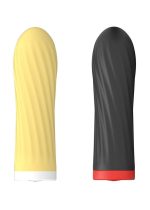 Stymulator-Rechargeable Silicone Touch Vibrator USB 10 Functions - Yellow - obrazek 5