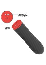 Stymulator-Rechargeable Silicone Touch Vibrator USB 10 Functions - Black - obrazek 3
