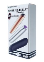 Stymulator-Rechargeable Powerful Bullet Vibrator USB 20 Functions - Silver - obrazek 5