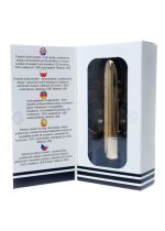 Stymulator-Rechargeable Powerful Bullet Vibrator USB 20 Functions - Gold - obrazek 5