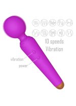 Stymulator-Rechargeable Power Wand USB 10 Functions - Purple - obrazek 6