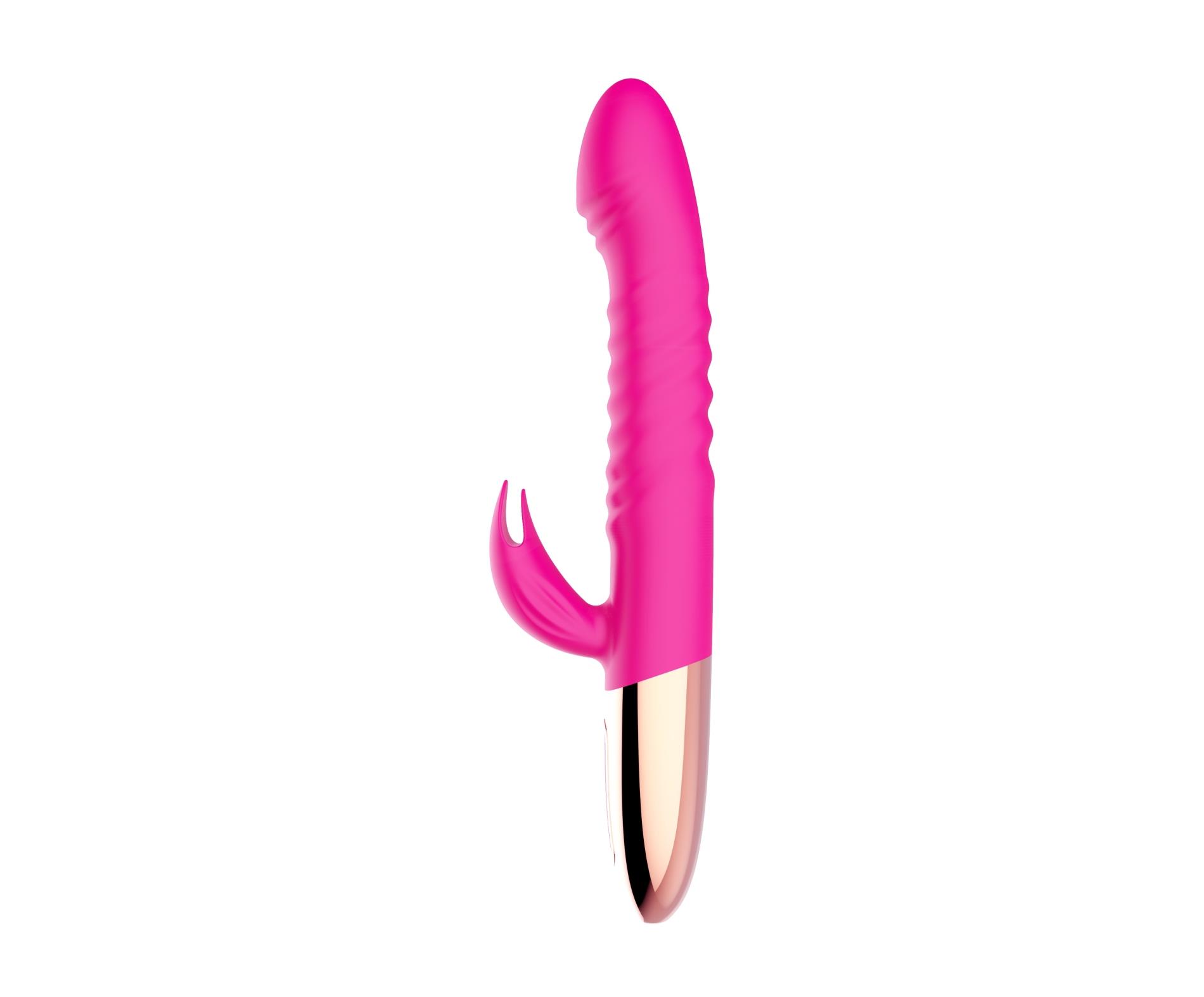 22-00062_01 Wibrator - Rechargeable Thrusting Vibrator USB 10 Functions - Heating - obrazek 1