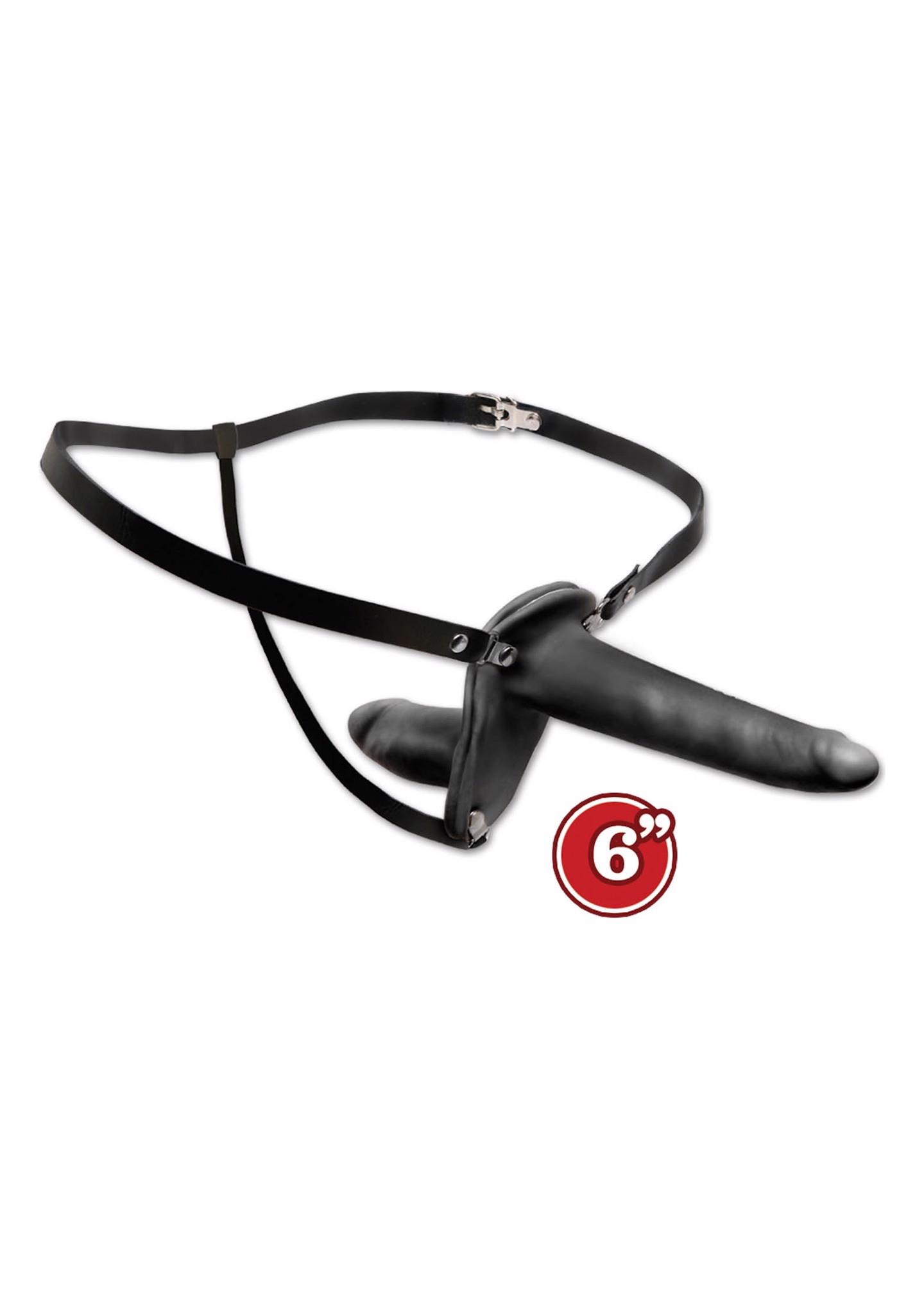 22178_BLACK_01 Double Penetrix Strap-On Black - obrazek 1
