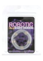 Robotic Beaded Cockring Transparent - obrazek 2