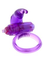 Rabbit Vibrating Cockring Purple - obrazek 3