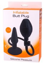 Inflatable Butt Plug S Black - obrazek 2