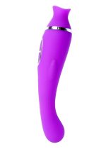 Wibrator-KELLY Purple- 12 vibration functions / 8 stimulation functions USB - obrazek 3