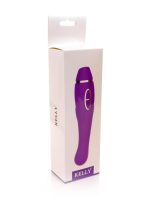 Wibrator-KELLY Purple- 12 vibration functions / 8 stimulation functions USB - obrazek 7