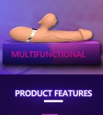 Wibrator-Basia Thtusting Vibrator 2 in 1 Tongue Vibrators USB - obrazek 3