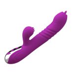 Wibrator-Fairy USB 3 functions of thrusting / 20 vibrations -Purple - obrazek 2
