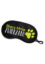 Maska-Opaska na oczy """"BIERZ MNIE ZWIERZAKU"""" - obrazek 2