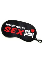 Maska-Opaska na oczy """"BUDZIĆ TYLKO NA SEX"""" - obrazek 2