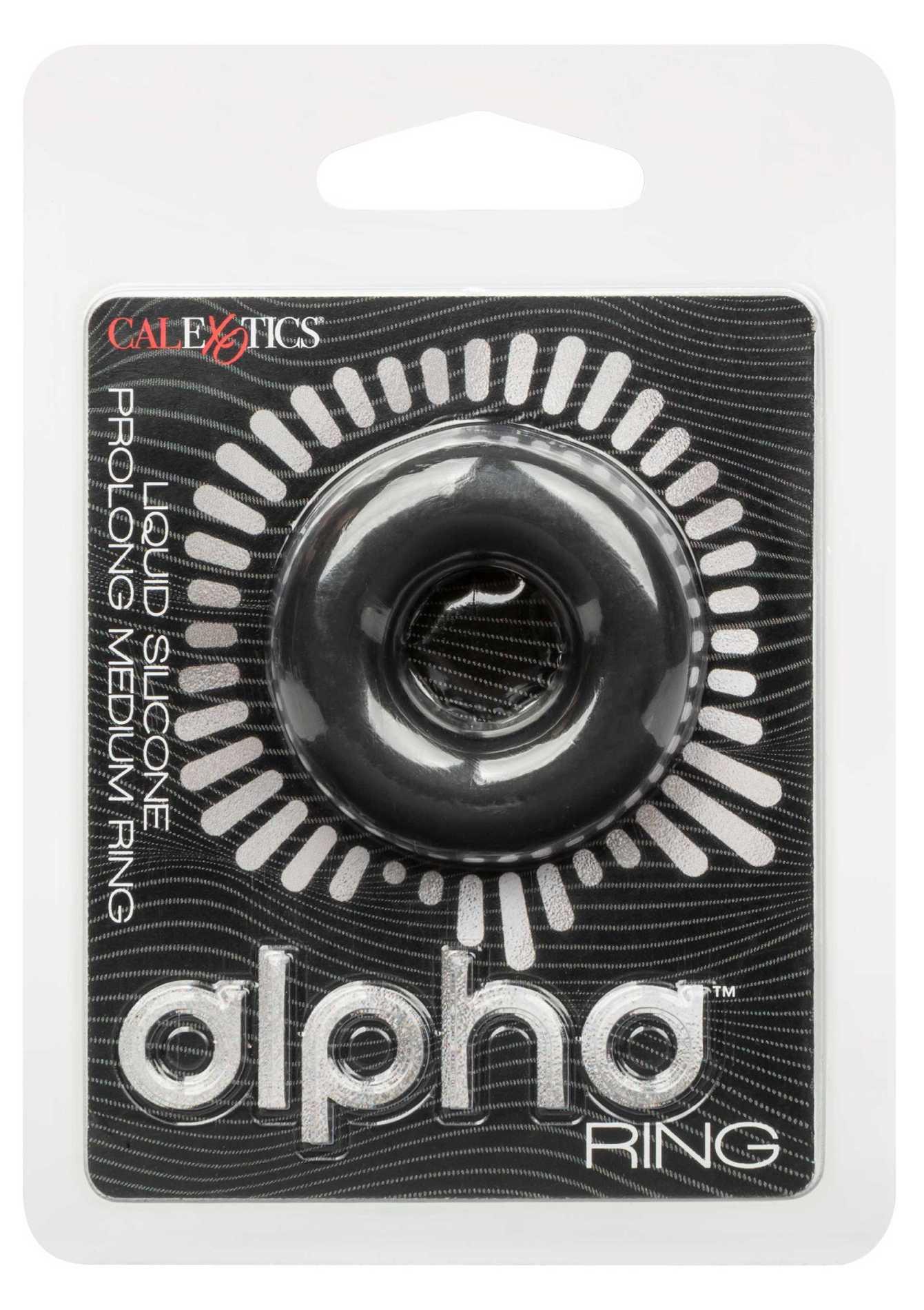 30-14861-X-BLACK Alpha Prolong Medium Ring Black - obrazek 1