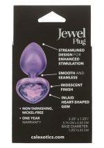 Diamond Heart Plug Small Purple - obrazek 3