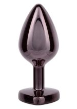 Diamond Heart Plug Large Black - obrazek 5