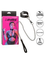 Collar With Chain Leash Black - obrazek 7