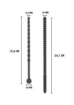 Ribbed Penis Dilator Set 2 pcs Black - obrazek 4