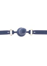 Silicone Penis Ball Gag Blue - obrazek 4