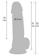 Realistic Dildo PVC 21 cm - obrazek 8