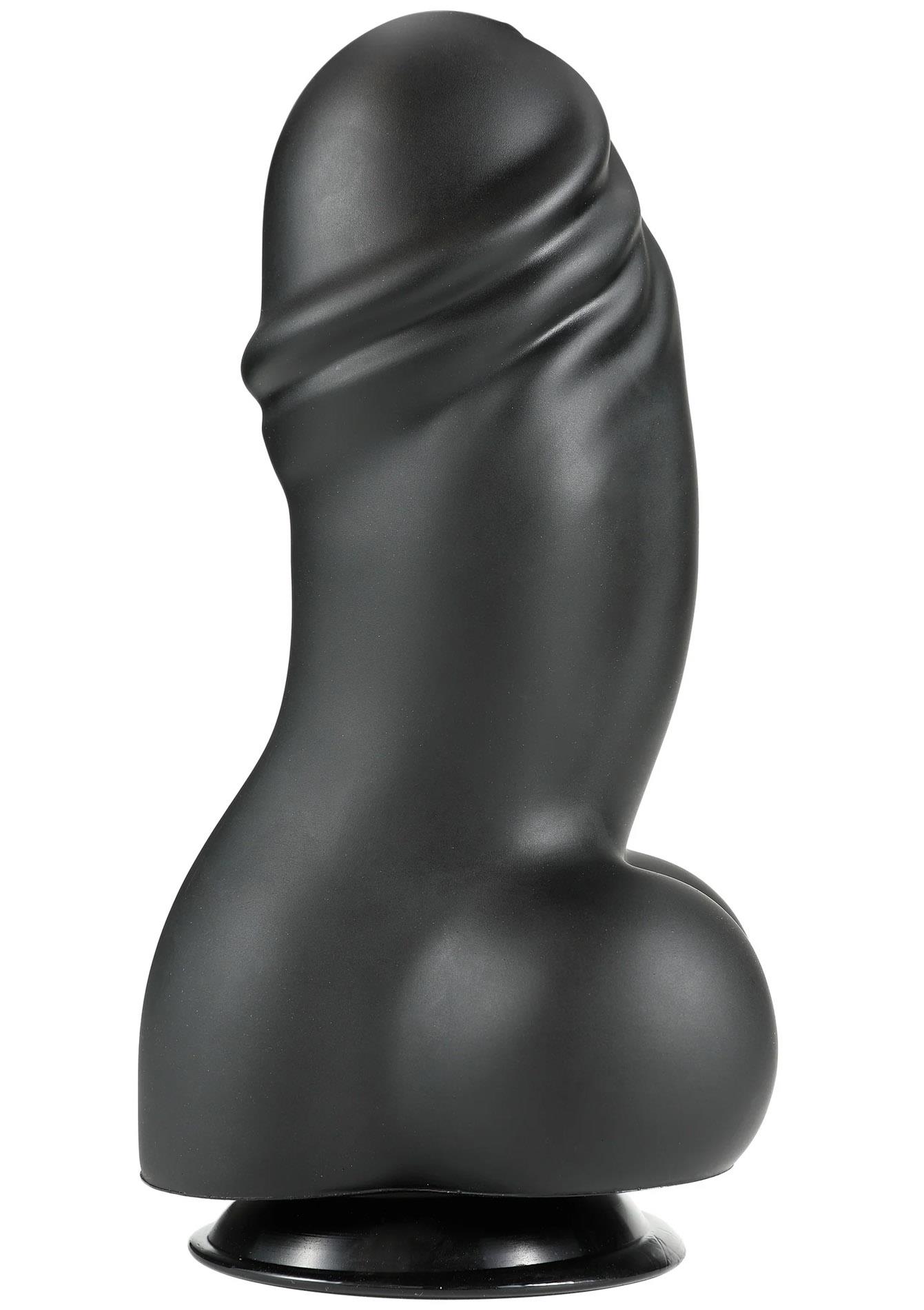 30-20632-X-BLACK_01 Fat Boys Dildo PVC 27 cm - obrazek 1