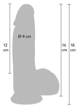 Realistic Dildo Liquid Silicone 16 cm - obrazek 10