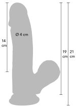 Realistic Dildo Liquid Silicone 19 cm - obrazek 11