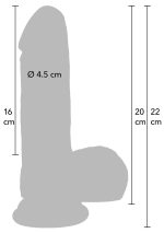 Realistic Dildo Liquid Silicone 20 cm - obrazek 11