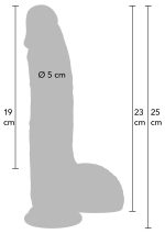 Realistic Dildo Liquid Silicone 23 cm - obrazek 11