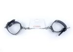 Fetish B - Series Handcuffs with cristals 3 cm Silver - obrazek 7