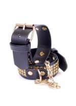 Fetish B - Series Handcuffs with cristals 3 cm Gold - obrazek 3