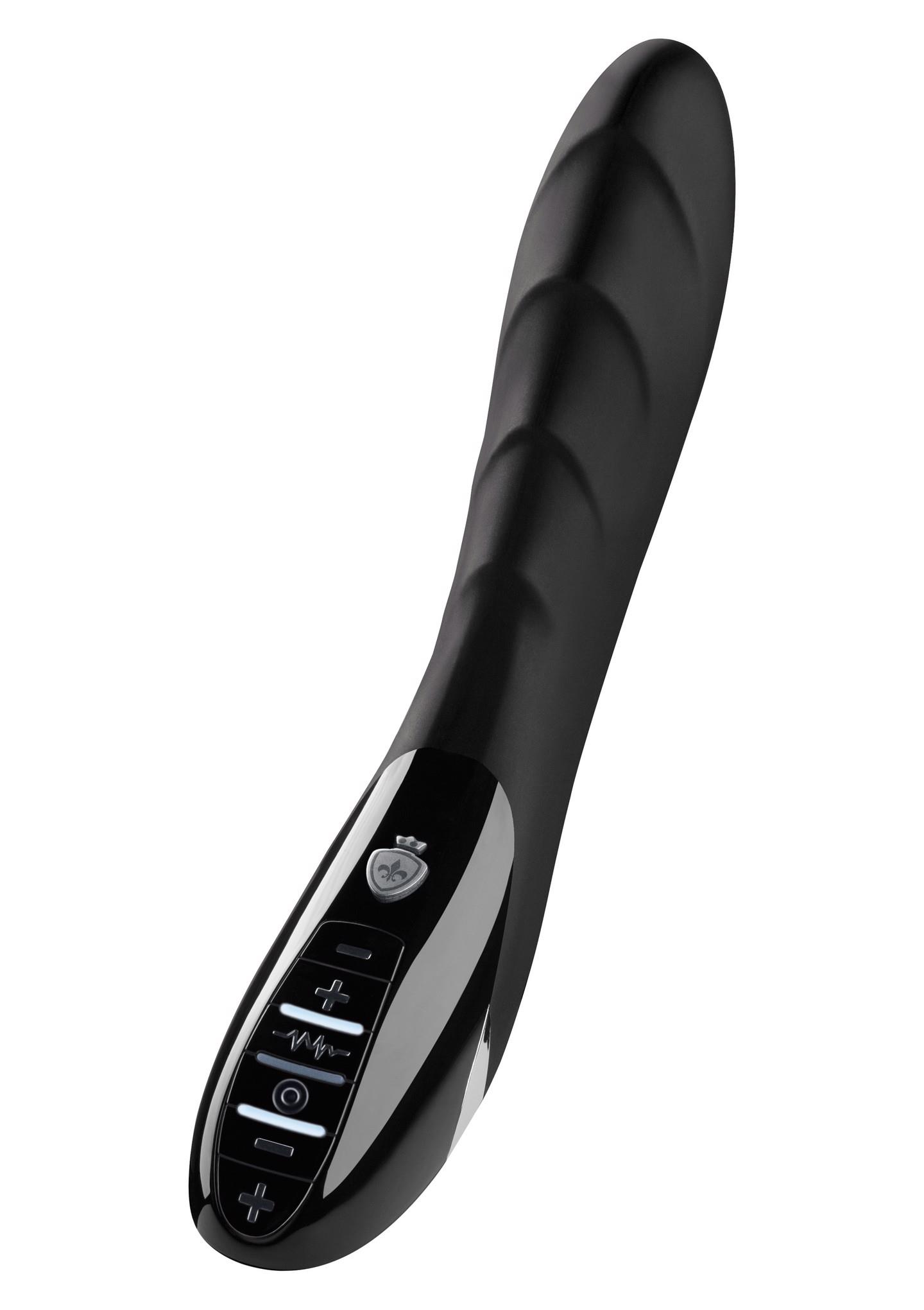 33537_BLACK_01 Sizzling Simon Estim Vibrator Black - obrazek 1