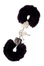 DREAM TOYS HANDCUFFS WITH PLUSH BLACK - obrazek 2