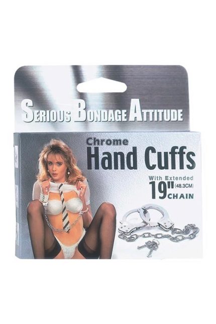 CHROME HANDCUFFS METAL HANDCUFFS W. KEY