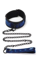 WHIPSMART DIAMOND COLLAR AND LEASH BLUE - obrazek 2