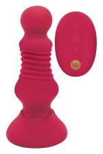 SECRET KISSES REMOTE THRUSTING ROSEBUD BUTTPLUG - obrazek 2