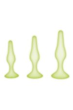 WHIPSMART 3 PCS GLOW IN THE DARK SILICONE ANAL TRAINING KIT - obrazek 2