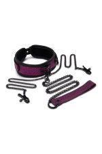 WHIPSMART DRAGON'S LAIR COLLAR, LEASH & NIPPLE CLIPS SET - obrazek 2